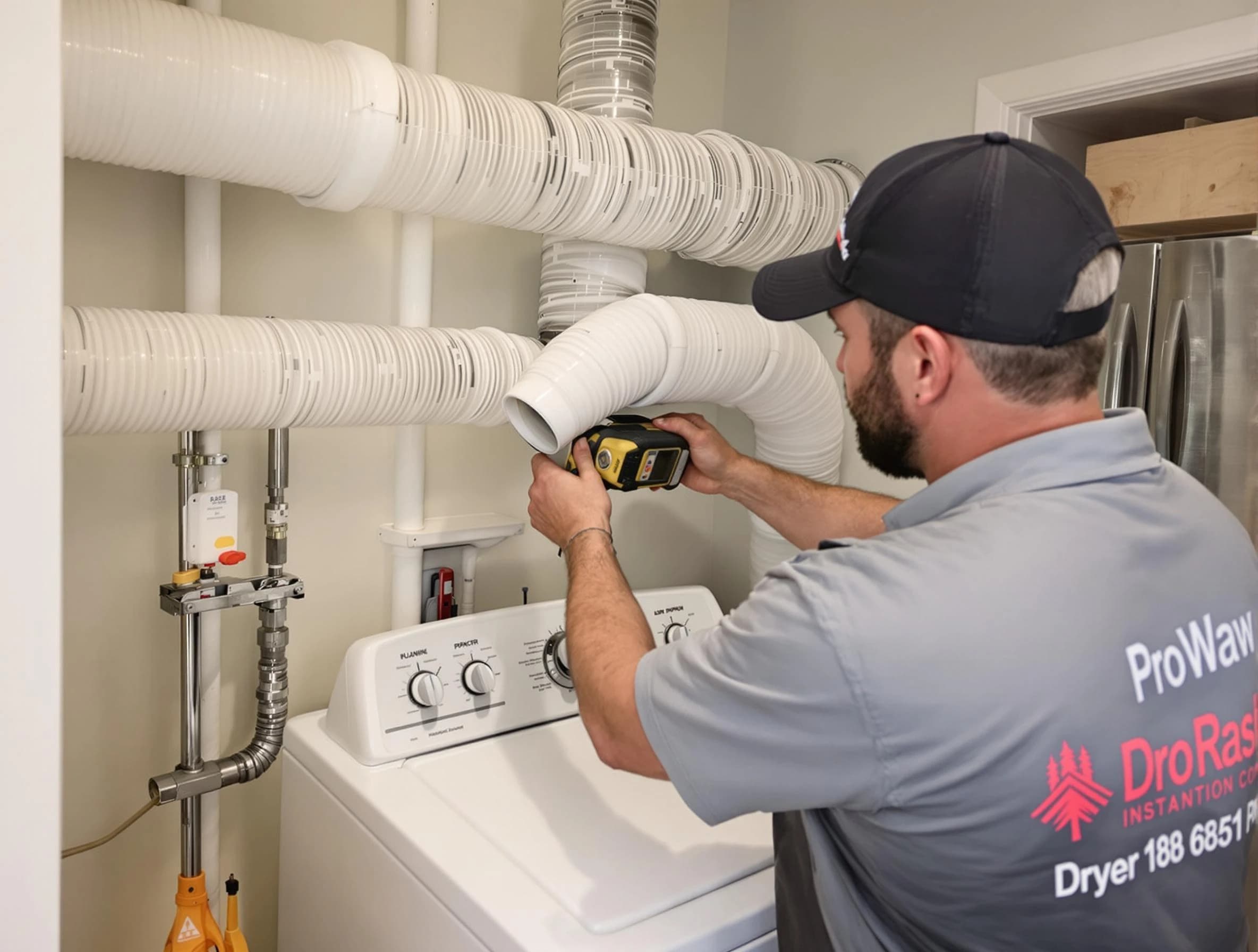 Professional dryer vent hose installation by Hoover Dryer Vent Cleaning in Hoover