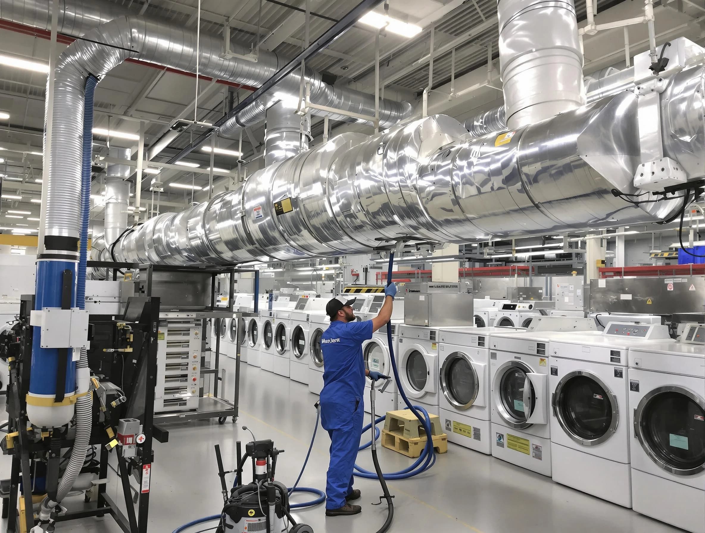 Hoover Dryer Vent Cleaning team performing heavy-duty industrial dryer vent cleaning in Hoover